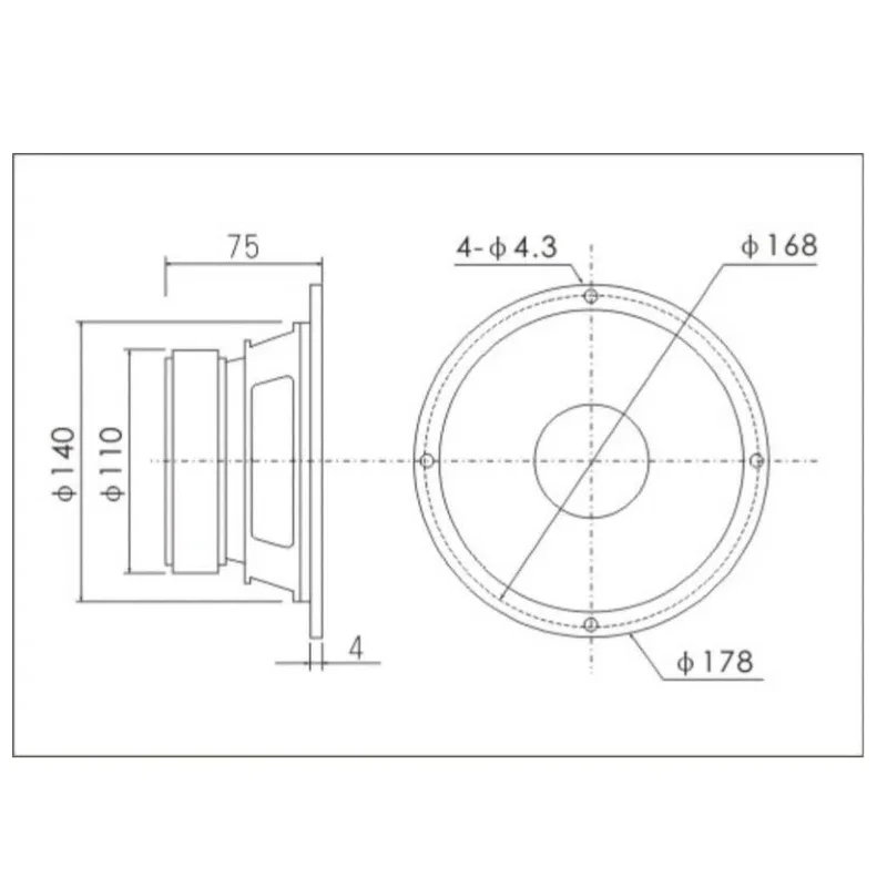 SOTAMIA 1PCS 6.5 인치 미드베이스 스피커 8 Ohm 110W 운모 코팅 종이 트레이 HIFI 라우드 스피커 데스크탑 책장 스피커 시스템
