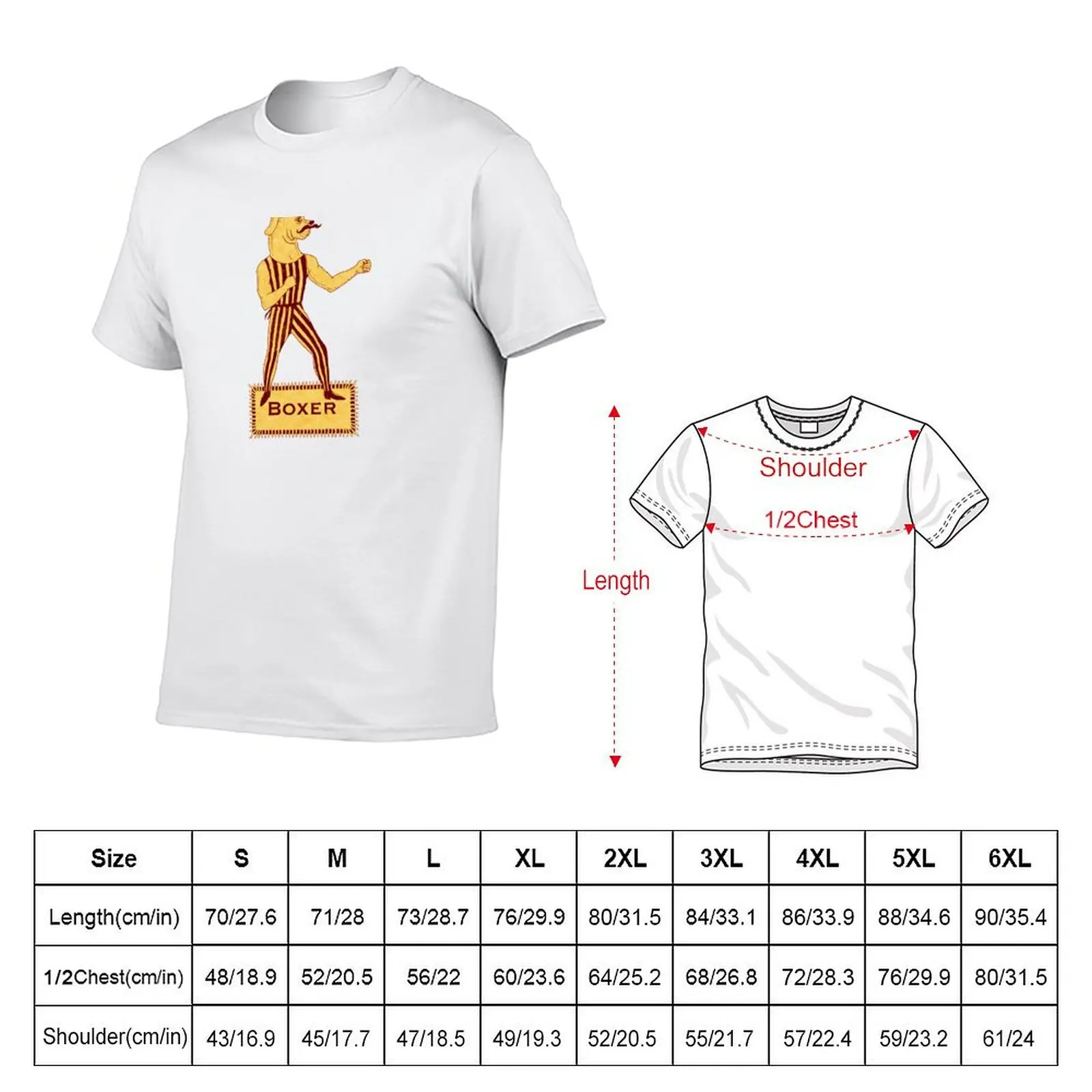 Boxer Dog Bonzo Bones T-Shirt cotton tshirt 100% t shirts for man cotton funny T-Shirt