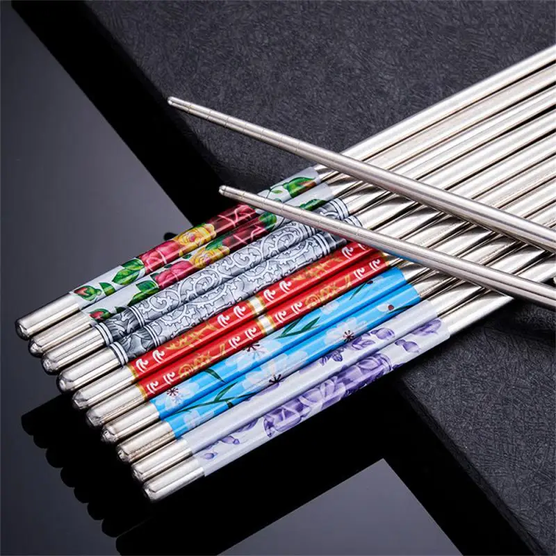 Portable Chopsticks Convenient Approximately 16g Portable Stainless Steel Chopsticks Travel Essentials Restaurant Supplies