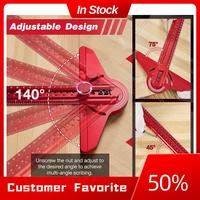 AT03 Top Angle Finder Protractor,Angle Gauge,Adjustable Aluminum Construction Protractors With 13 Inch Woodworking Ruler