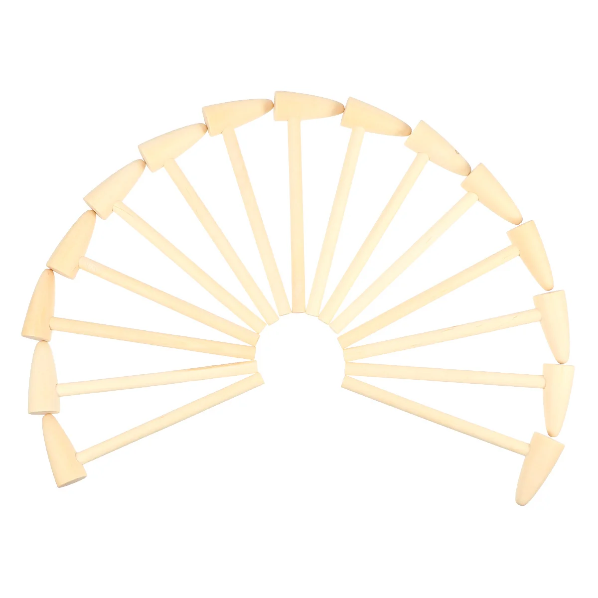 

15Pcs Mini Mallets Small Wooden Hammers Safe Smooth Surface Improve Coordination Mini Mallets Small Hammers Wood Hammer