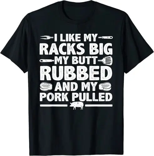  Cool Grilling Pork Rub Smoking BBQ Meat Smoker T-Shirt - MADE IN USA