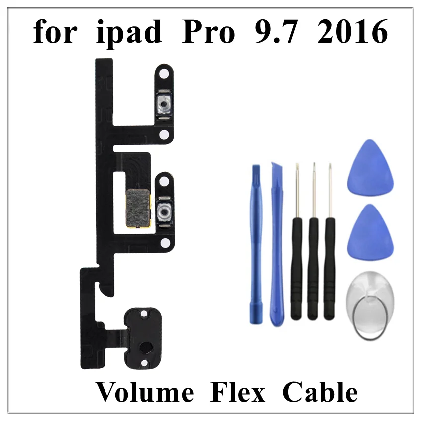 1Pcs Power Volume On/Off Switch Button Flash Lamp Microphone Flex Cable for IPad Pro 9.7 