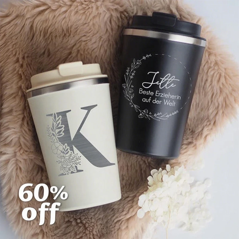 

Father's Day Hot Sale Personalized Travel Tumbler Engraved Name Zodiac Sign Custom Coffee Mug Multiple Motifs Drinkware Gift