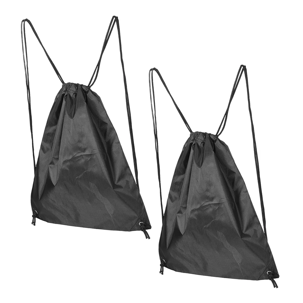 

2pcs Motorcycle Bags Waterproof Drawstring Backpacks Large Capacity Storage For Travel Outdoor Lightweight Durable