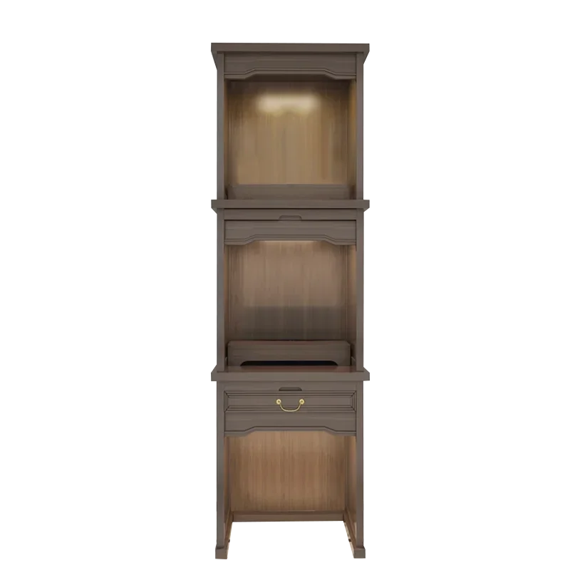 Altar Cabinet Altar Household Three-Layer Buddha Shrine Buddha Cabinet Guanyin God of Wealth Grandpa Shrine
