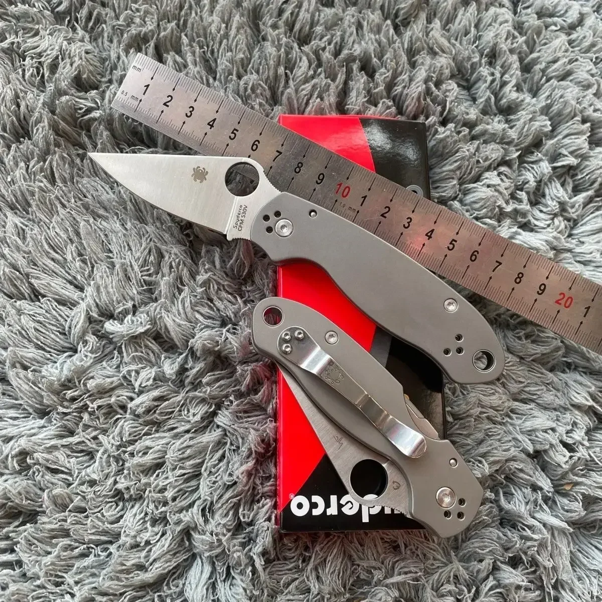 C223 Titanium Alloy Handle Outdoor a Folding Knife Outdoor Camping Picnic Self-Defense Pocket Portable Exquisite Folding Knife