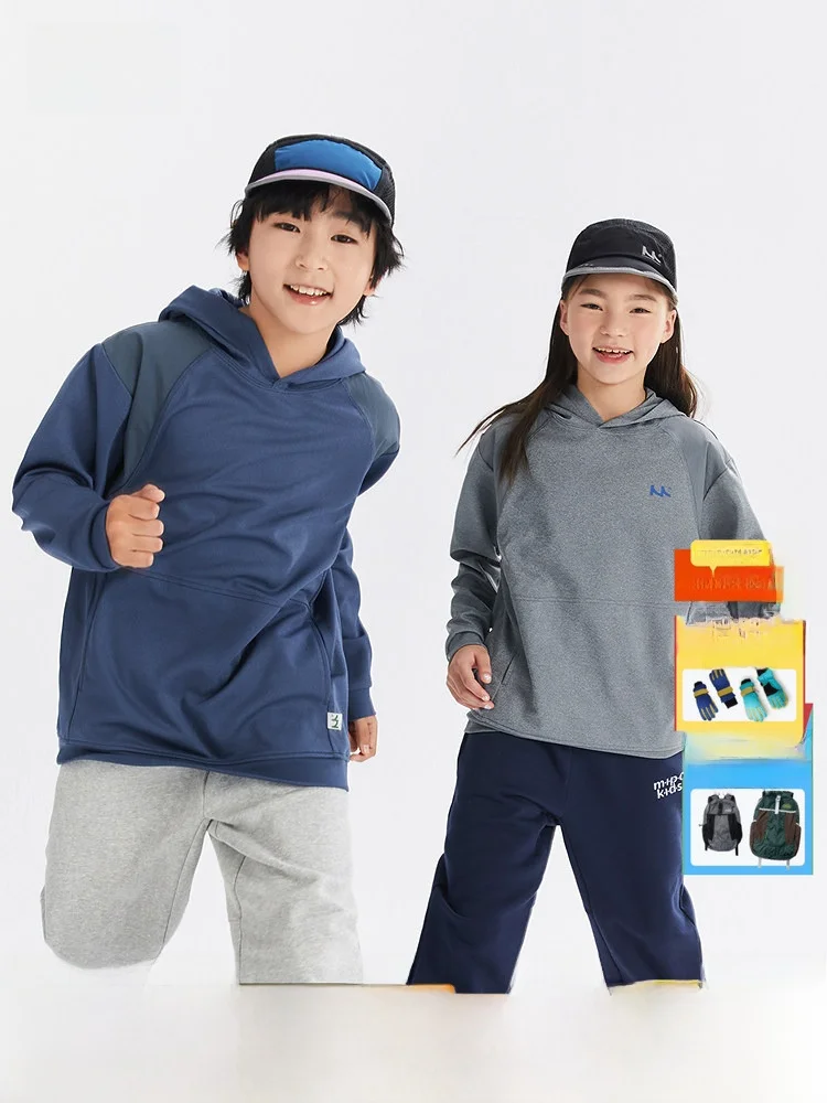 Quick Dry Breathable Children's Hoodie Sweatshirt Moisture Wicking Outdoor Sportswear for Boys And Girls Mipo2025 Autumn Coll...