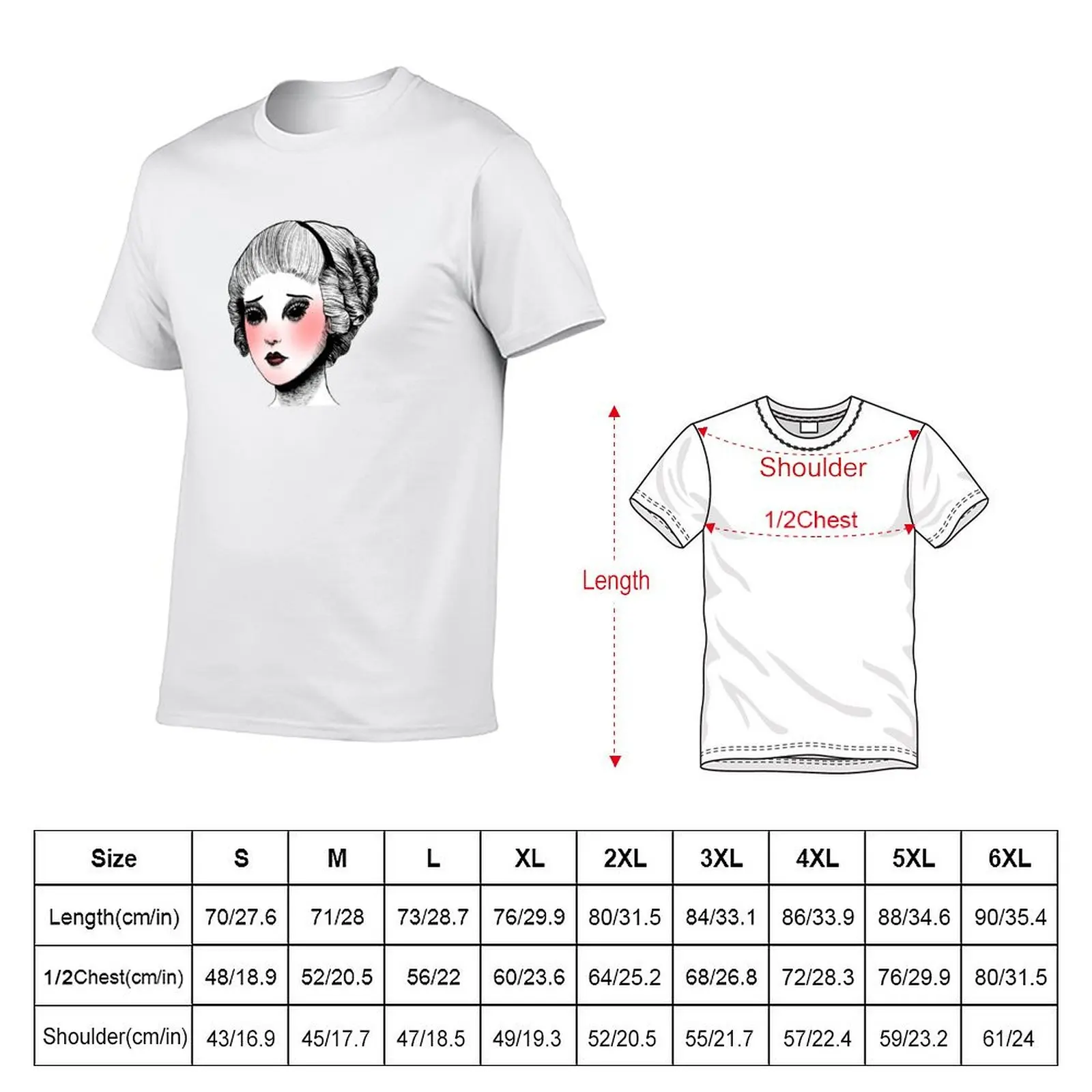 Jane Doe Ride the Cyclone T-Shirt Big Size Loose Fit Tee Shirt
