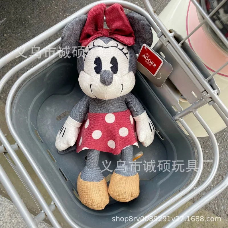 

35cm Pp Cotton New Anime Cute Throw Pillow Plush Toy Genuine Authorized Disney Mickey Minnie Mouse Doll Student Graduationseason