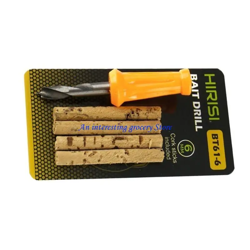 652D 6mm/8mm cebos Dril Stop Bead aparejos pesca cebos inoxidables taladro palo corcho