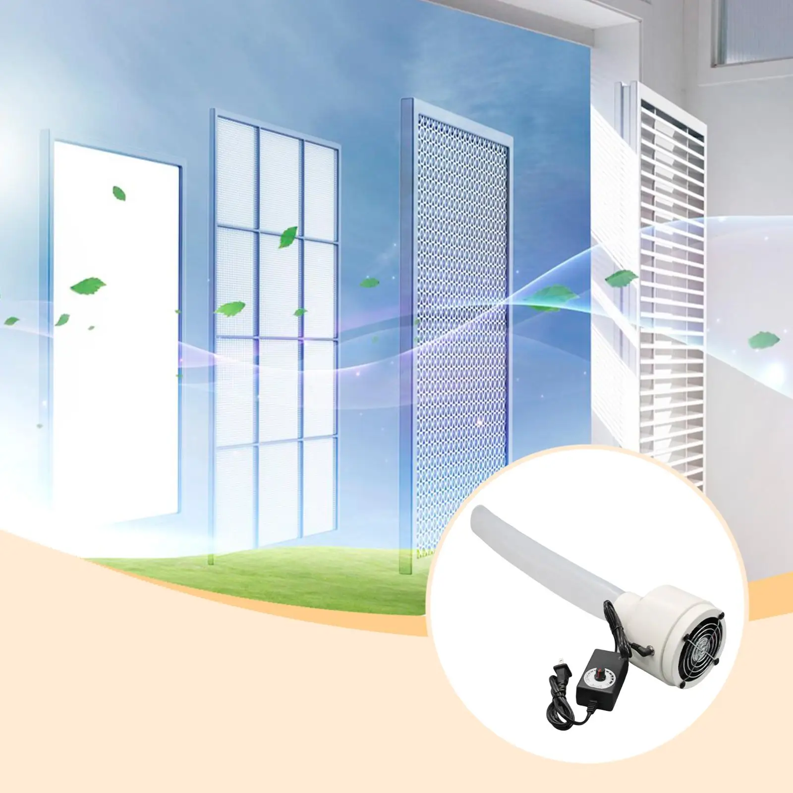 مروحة عادم بفتحة تكييف الهواء عملية، عالية الأداء، ممتازة، متينة، ترشيح متعدد، مروحة هواء منعش منزلية
