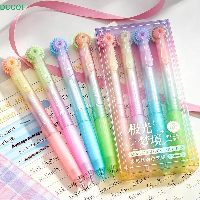 

[COF]Gear Pen Fidget Gel Pens, 0.5mm Black Ink Retractable Ballpoint Pens, Low Gravity Smooth Writing[COF]