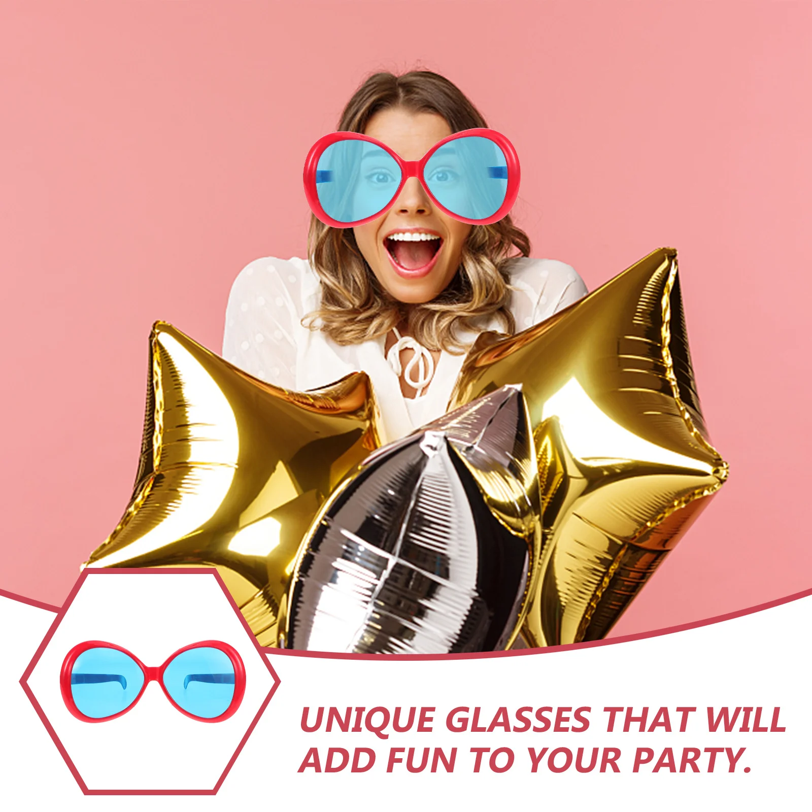 10 بوصة المتضخم مضحك النظارات هاواي حزب نظارات الصيف الشاطئ صور بوث الدعائم الجدة عيد ميلاد مهرجان الملحقات #6