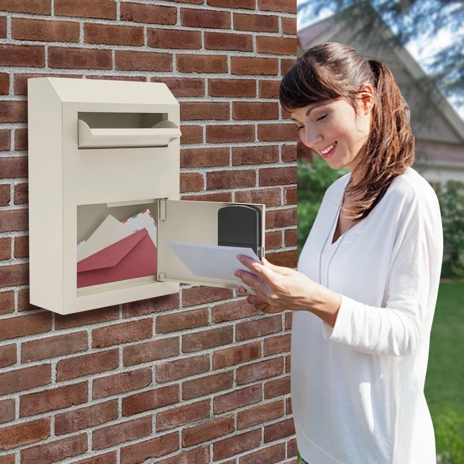 

Почтовый ящик для денег и посылок, сейф для внесения наличных, стальной огнестойкий сейф с двойным слоем защиты