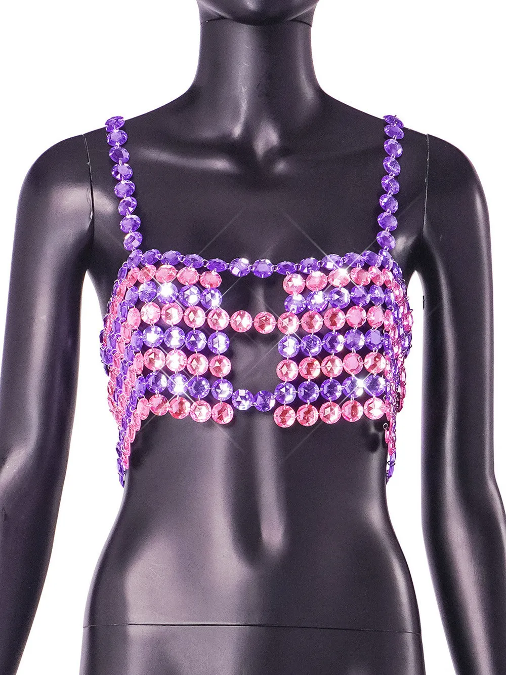 

Fashion clothes Bra Chain with Metal Tassel Sexy Backless Halter Tops Summer Beach Party Costume Body Jewelry Vest y2k 2025
