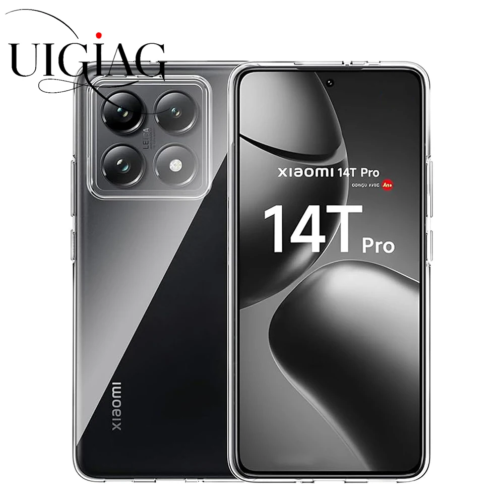 Для Xiaomi 14T 14 13T 13 Pro: Прозрачный силиконовый мягкий чехол, ультратонкая противоударная задняя крышка из ТПУ для Mi 14 13 T TPro