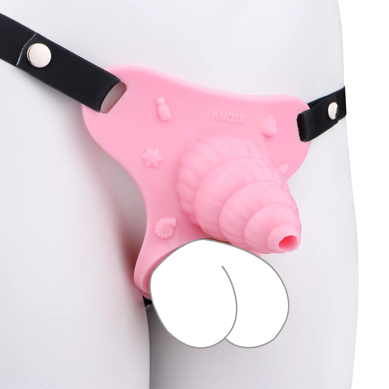 ANOSX 2 أنماط سيليكون قفص القضيب مع حزام العفة الذكور سيسي العفة أقفاص القضيب الدائري كوكرينج دسار كم الجنس لعب للرجال #5
