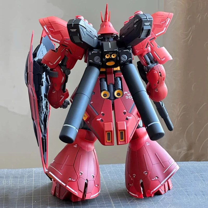 Bandai Mg Sazabi Gundam Ver.Ka Model Charproberen MSN-04 Robot Figuur Jongen Verjaardagscadeau Desktop Ornament 1/100 Geassembleerd Speelgoed