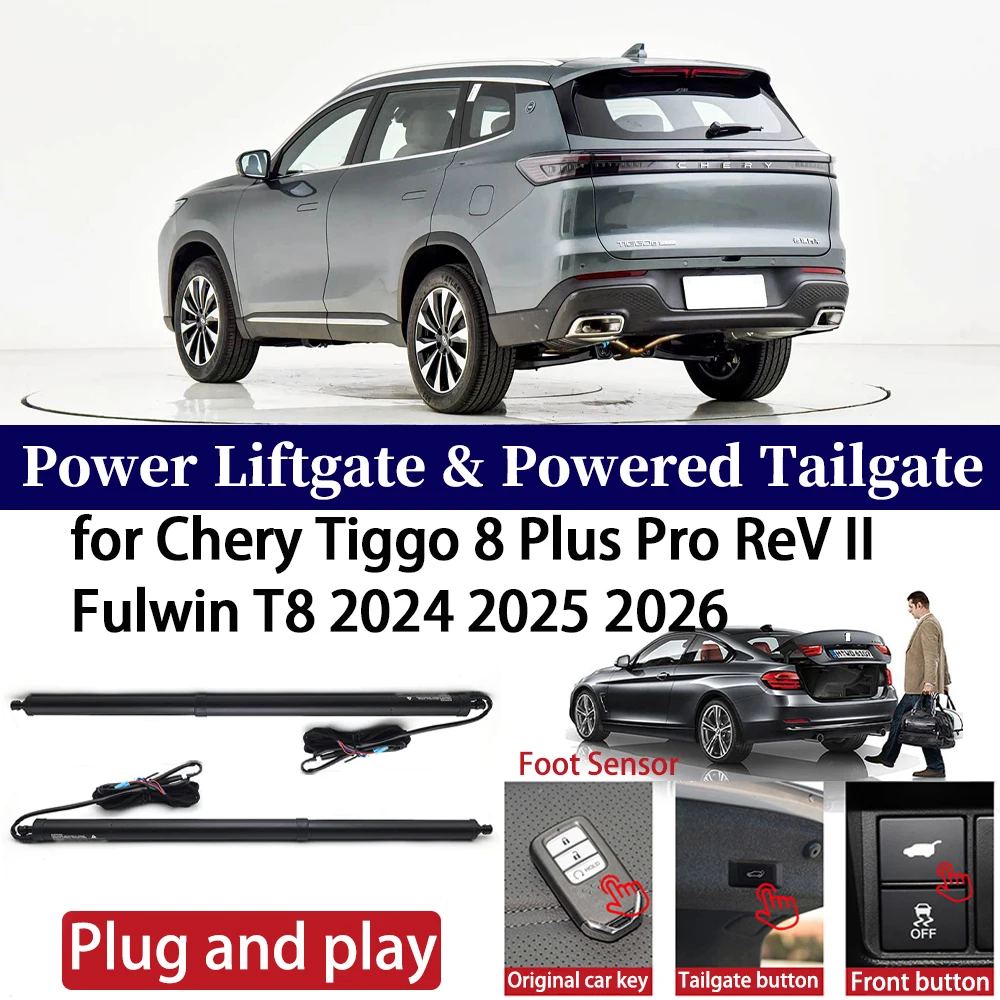 for Chery Tiggo 8 Plus Pro ReV II Fulwin T8 2024 2025 2026 Car Power Liftgate Automatic One-Click Vehicle Powered Tailgate Strut
