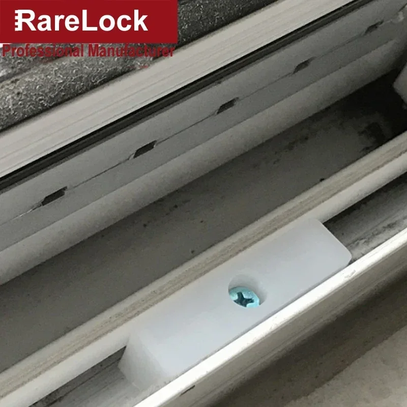 4pcs Window Sliding Door Stop Block for Home Security Bathroom Accessories Furniture Hardware DIY Rarelock MS533 I