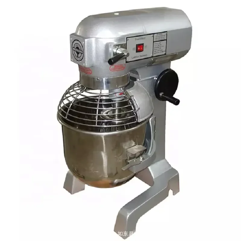 30L Commercial Planetary Mixer Stainless Steel Electric Dough Kneading Machine for Bakery Flour Food Mixing 220V Industrial