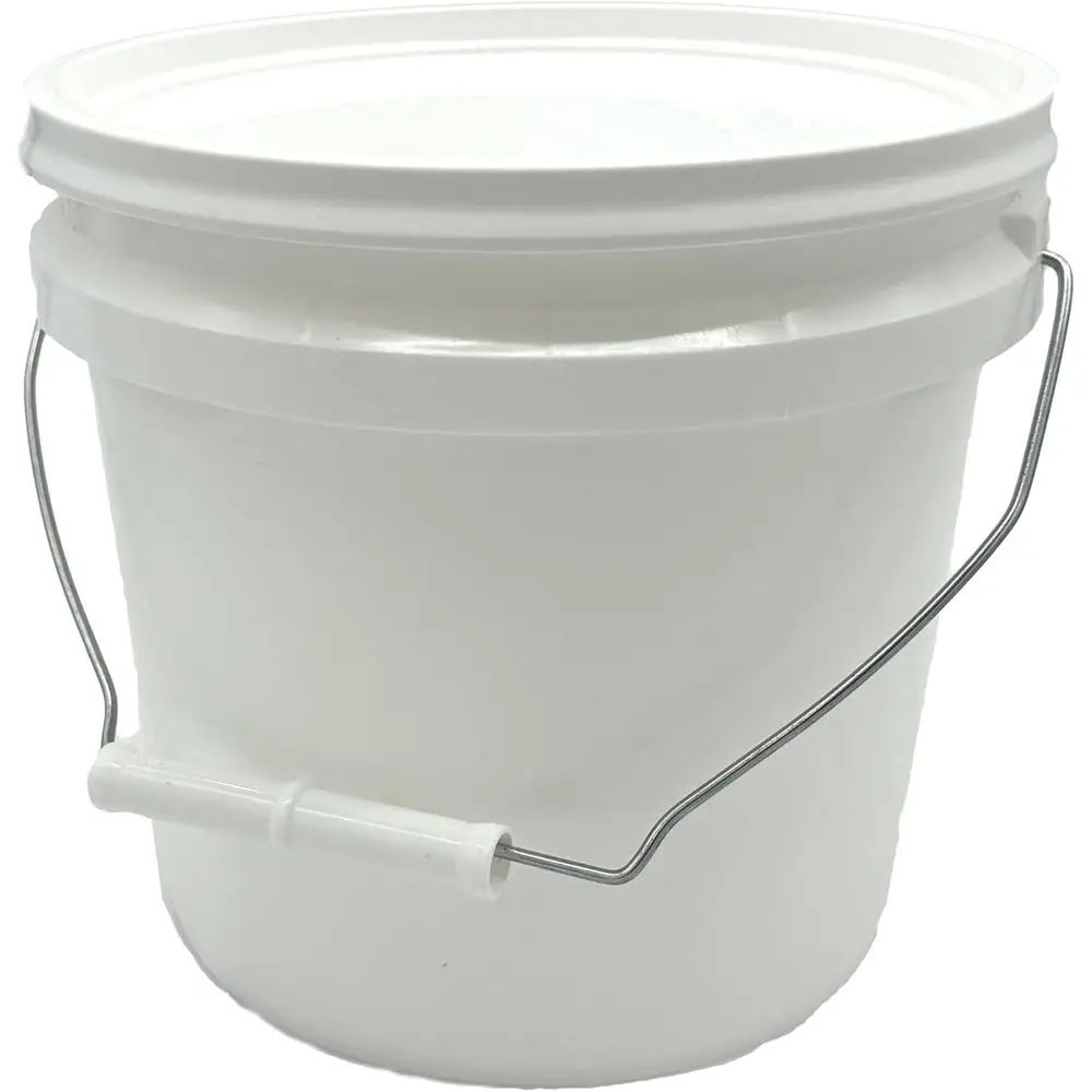 

1 Gallon Watertight Utility Bucket with Lid and Handle - Durable Leak-Proof Lid and Uniform Wall Strength