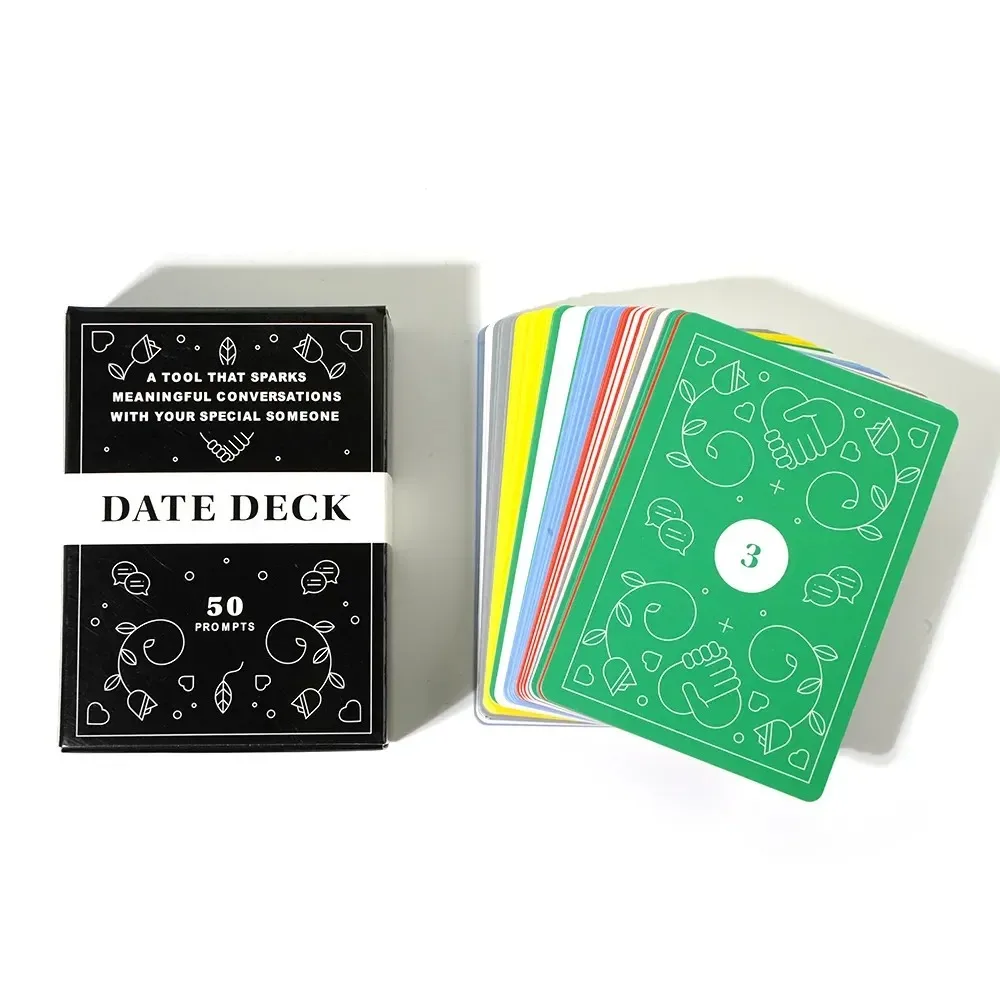 

50pcs Exciting Date Deck For Couples Intimacy Party Romantic Funny Drinking Cards Game Perfect For Valentine's Day Gift
