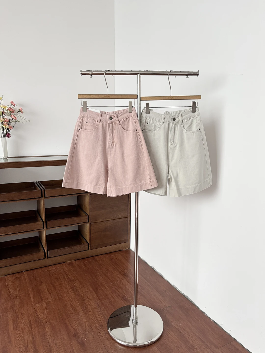 

High Waist Wide Leg Jeans Women's Summer Casual Fashion Sweet Simple Match All High Waist Denim Five-Point Pants