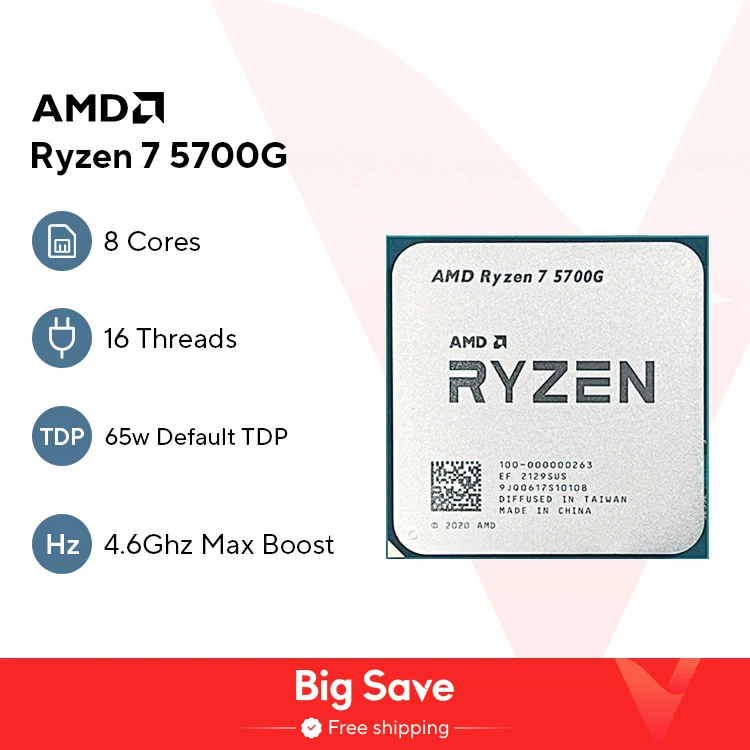 Amd Ryzen 7 5700G 3… - image