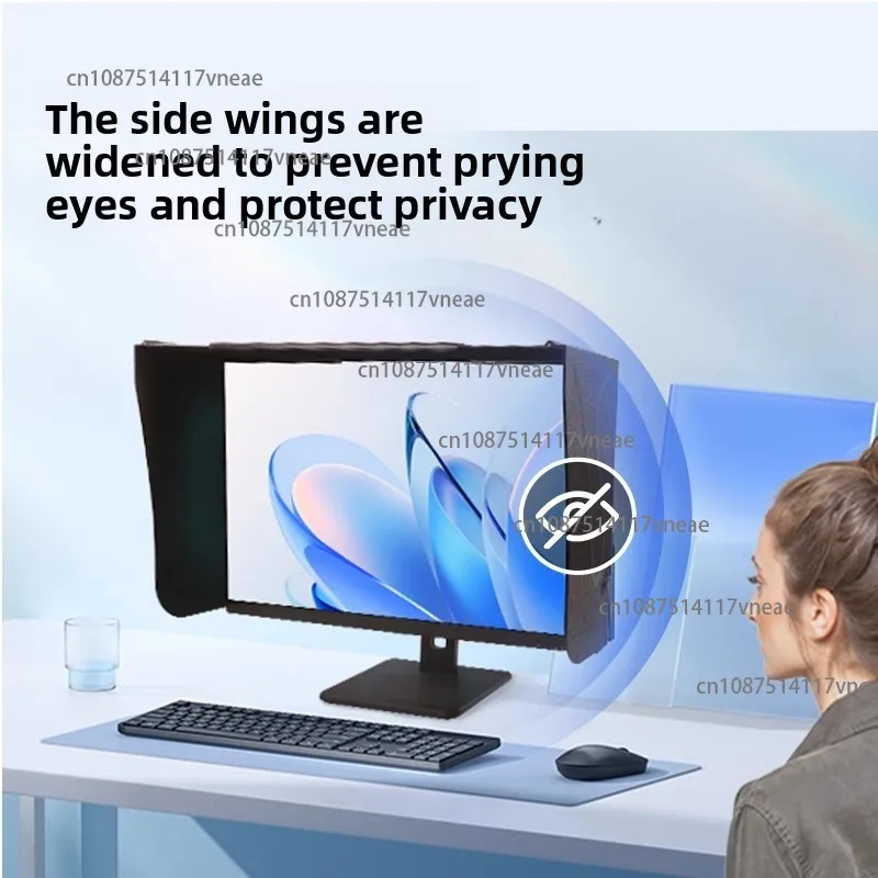 Computer Monitor Hood Desktop 17-27-Inch 41-71cm Width Sun Visor Printing And Repairing Design