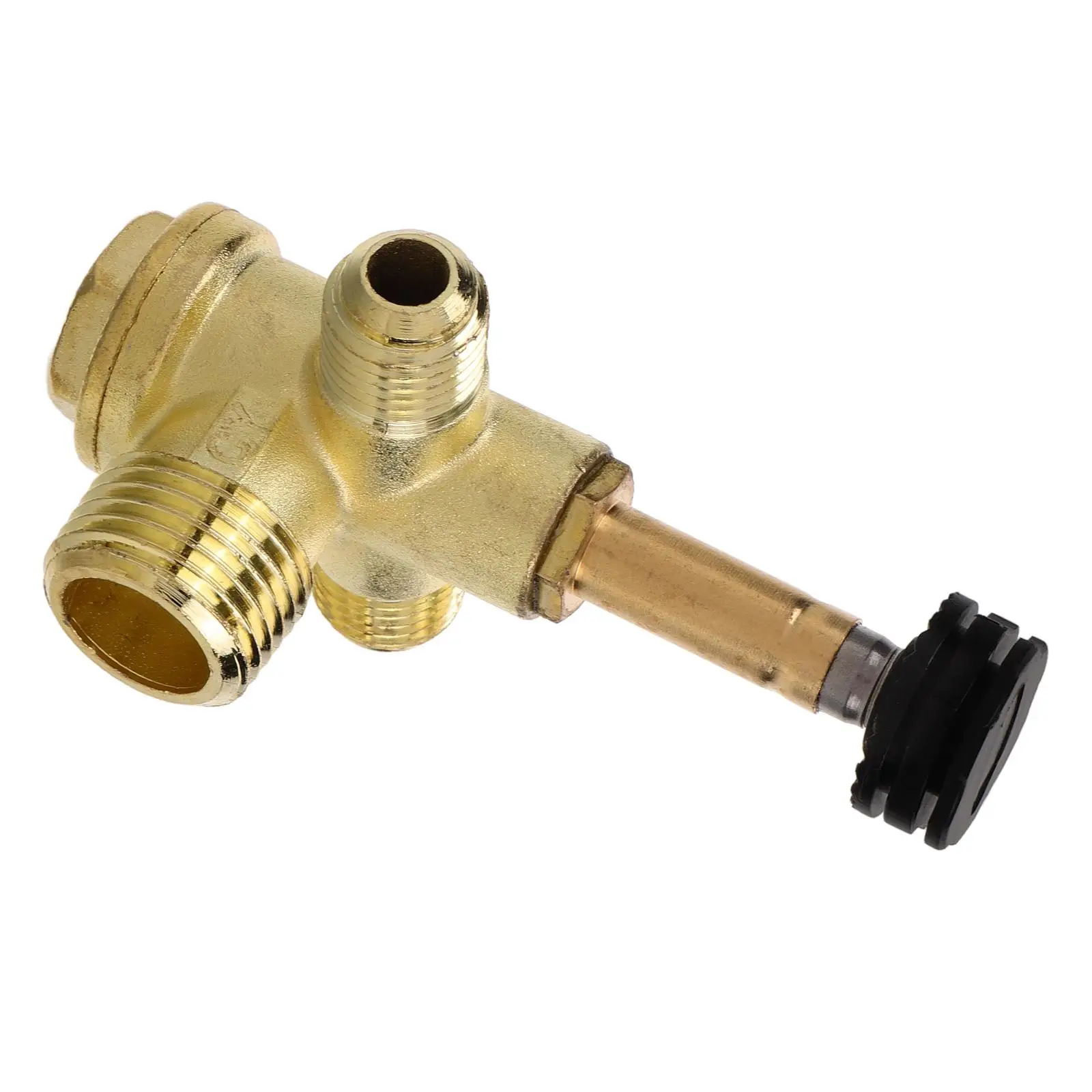 

Double Tube Check Valve Durable For Air Compressor Pneumatic Threaded Non Return Pressure Copper Stop Tank Connector Joint