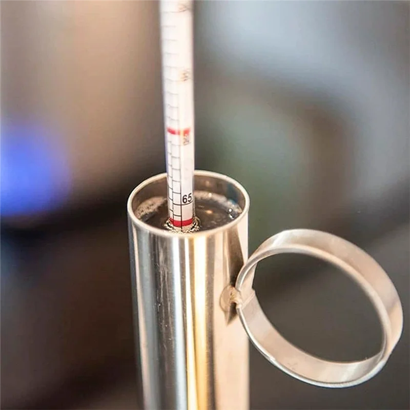 Maple Syrup Hydrometer Test Cup Kit Maple Syrup Density Kit Stainless Steel Maple Syrup Kit-Hot