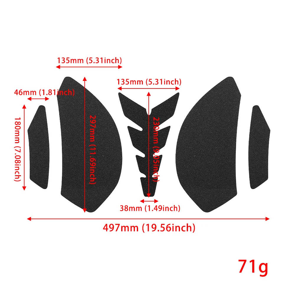 Motorcycle Scratch Resistant Protector Cover Matte Tank Pad Stickers For KAWASAKI ZX 6R 2009-2016 ZX 636 2012-2020 2019
