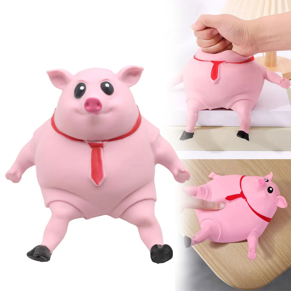 Squeeze Pink Pigs Antistress Toy Cute Squeeze Animals Lovely Piggy Doll Stress Relief Toy Decompression Toy Children Gifts