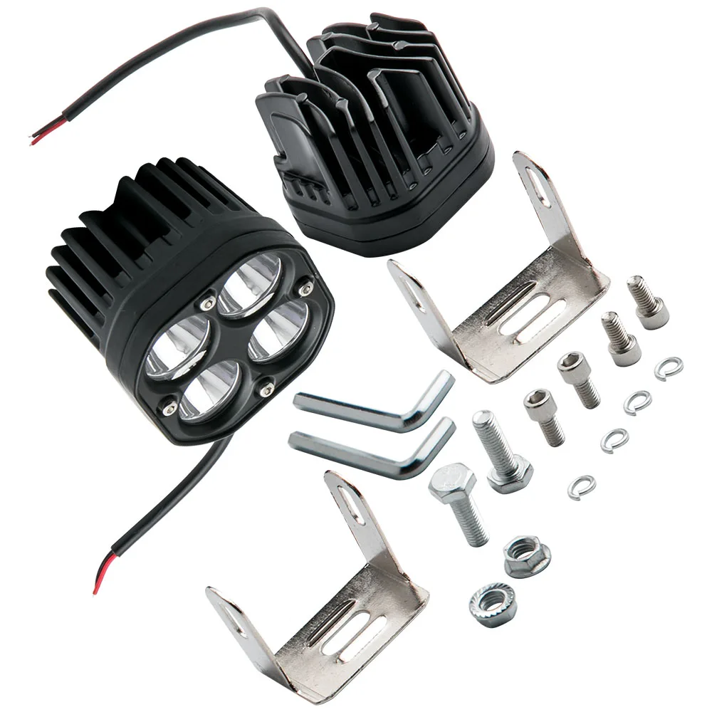 

12V-24V LED Pods Work Light Bar Spot Driving Fog Lamp Offroad for ATV Truck 40W/pcs