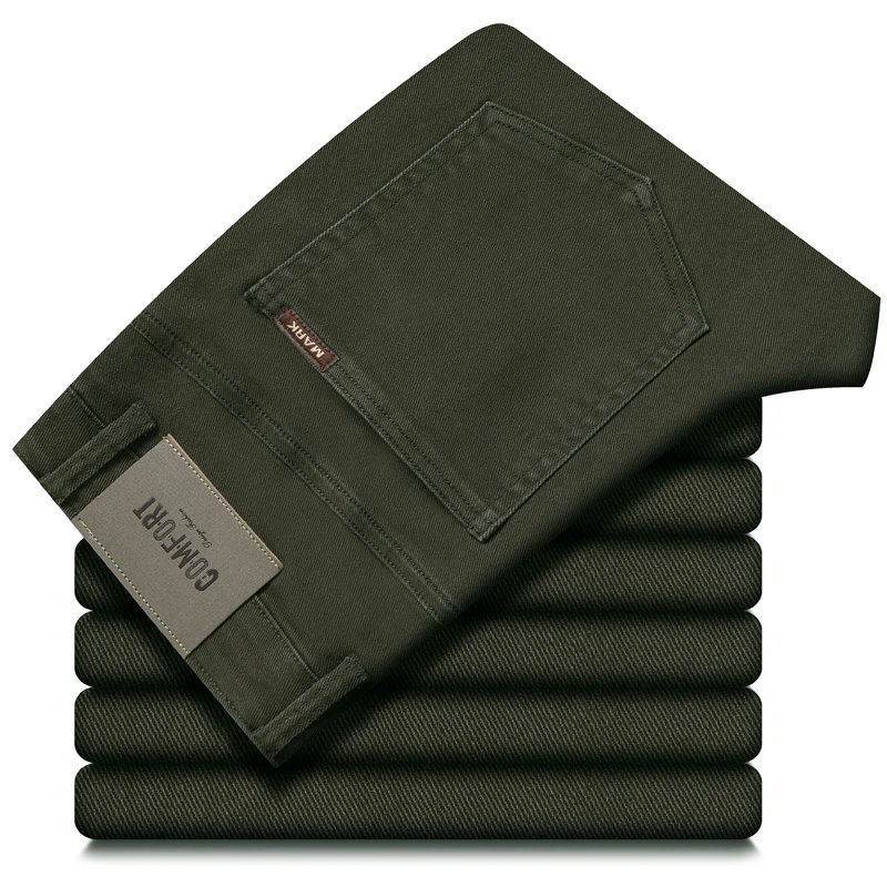 Herren Stretch-Baumwollhose mit Geradem Bein Ganzjahres-Freizeithose für Business und Alltag Modische Koreanische Stilkleidung – Detail 6