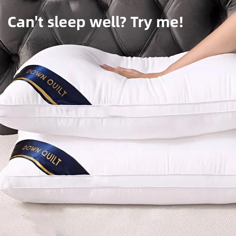 

Высокая подушка 48x74, непровисающая подушка для подставки для отеля, пара подушек для проживания в семье, для домашнего использования, спальни, прямоугольная, для универсального человека