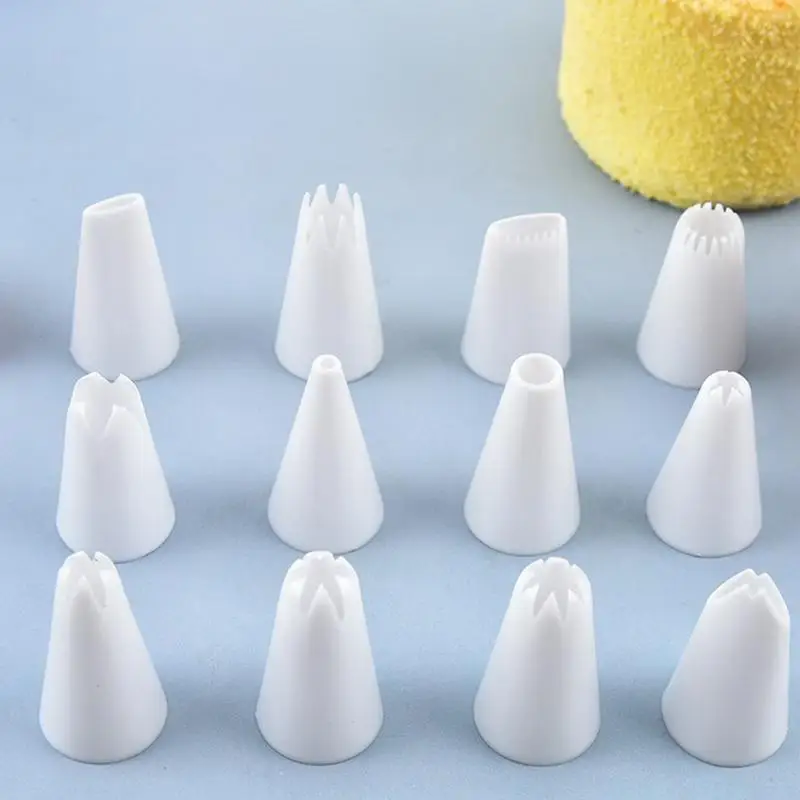 Spuitzakken En Tips Veilig 13 Stuks Spuitzakken Icing Piping Tips Gebakken Cake Decoratie Set Food Grade Piping Piping Kit Voor Cakes