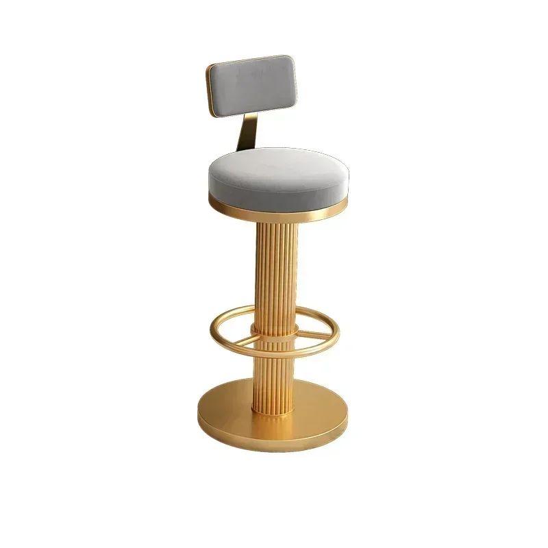 Make Up Office Bar Stools Luxury Accent Reception Accessories Bar Chairs Vanity Tall Gold Banqueta Garden Furniture Sets LJX35XP