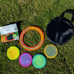 Backnine 9-Hole Flying Disc Game - Silicone Outdoor Competitive Frisbeed for Fun Parent Child Play