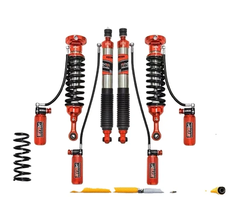 Custom Nitrogen Adjustable Steel Suspension Coil Spring Shock Absorber for PRADO LC120-150 Front/Rear Universal Fitment