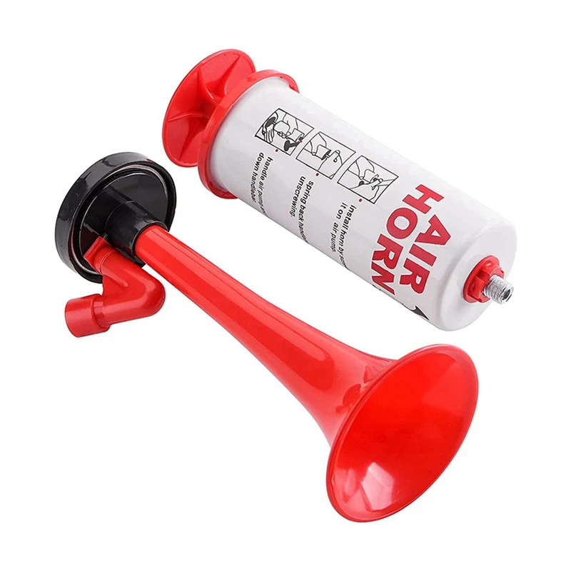 Hot-2X Handl uft horn, tragbares Handl uft pumpen horn aus Aluminium + abs, Sicherheits horn mit lautem Geräusch macher für Sport veranstaltungen
