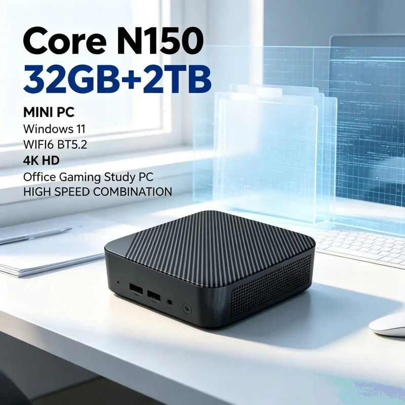 office-daily-mini-pc-core-n150-multifunctional-chip-16gb-large-storage-ssd-wifi-6-bluetooth52-ultra-hd-4k-portable-mini-host