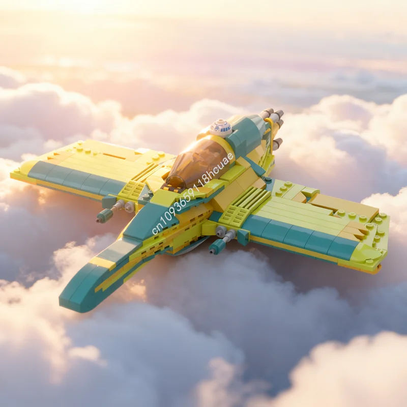 

345 шт. MOC Incom T Sandbat Malastare Racer Star Battle Модель Строительные блоки Архитектурная игрушка Рождественский подарок Креативная идея «сделай сам»