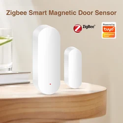 Tuya Smart Zigbee Door Sensor Smart Home Open Close Detector App Control Notification with Alexa Google Home Need Zigbee Gateway