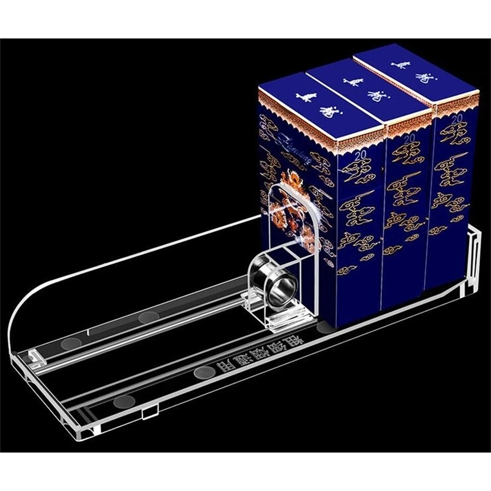 Plastic Supermarket Shelf Rack Box Products Automatic Refill Pushing Pusher System Unibody Single In Retail Stores 10pcs