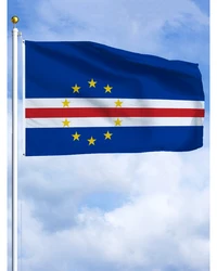 3×5FT Cape Verde Emblem Flag Polyester Printed Banner Tapestry For Decor