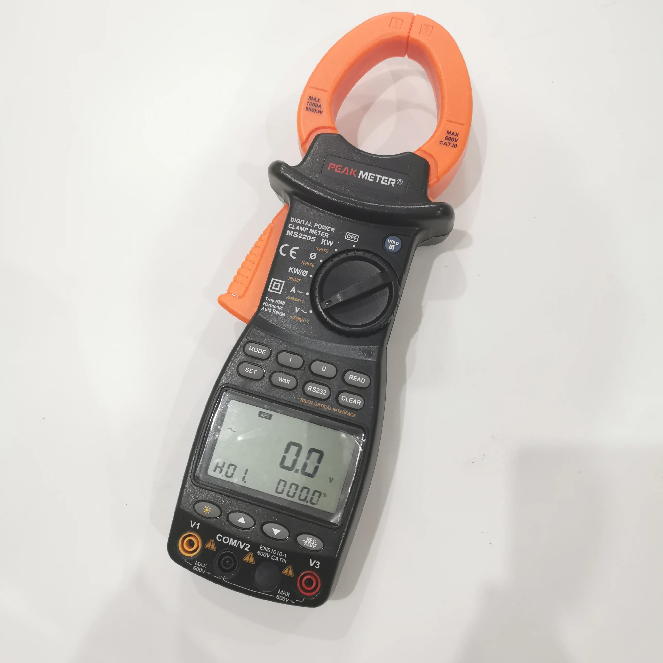 MS2205 3 Phase Harmonic Power Clamp Meter Harmonic Power Tester with Rs232