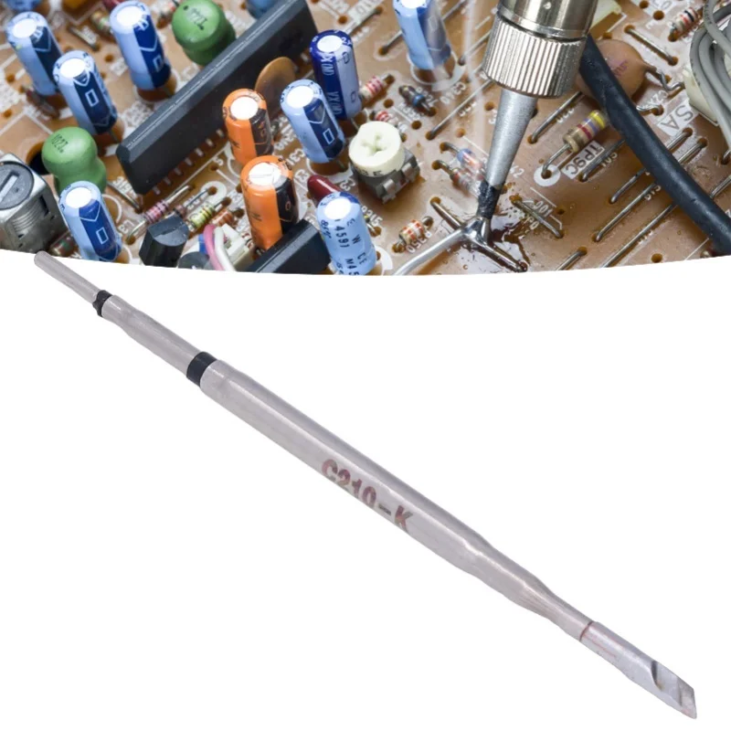 

Soldering Iron Tip T26 Handle Alloy And Copper Welding Head Solder Rework Station PartsC210-K 80mm